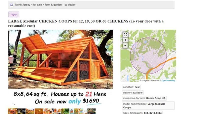 nationwide chicken coop business for sale with shop in Texas
